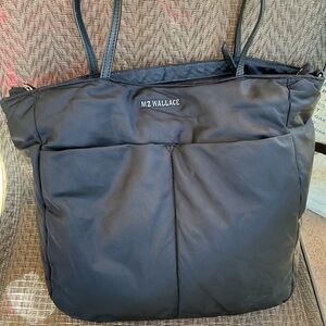 MZ Wallace Black Nylon  BOWERY Quatro Tote Shoulder Bag
